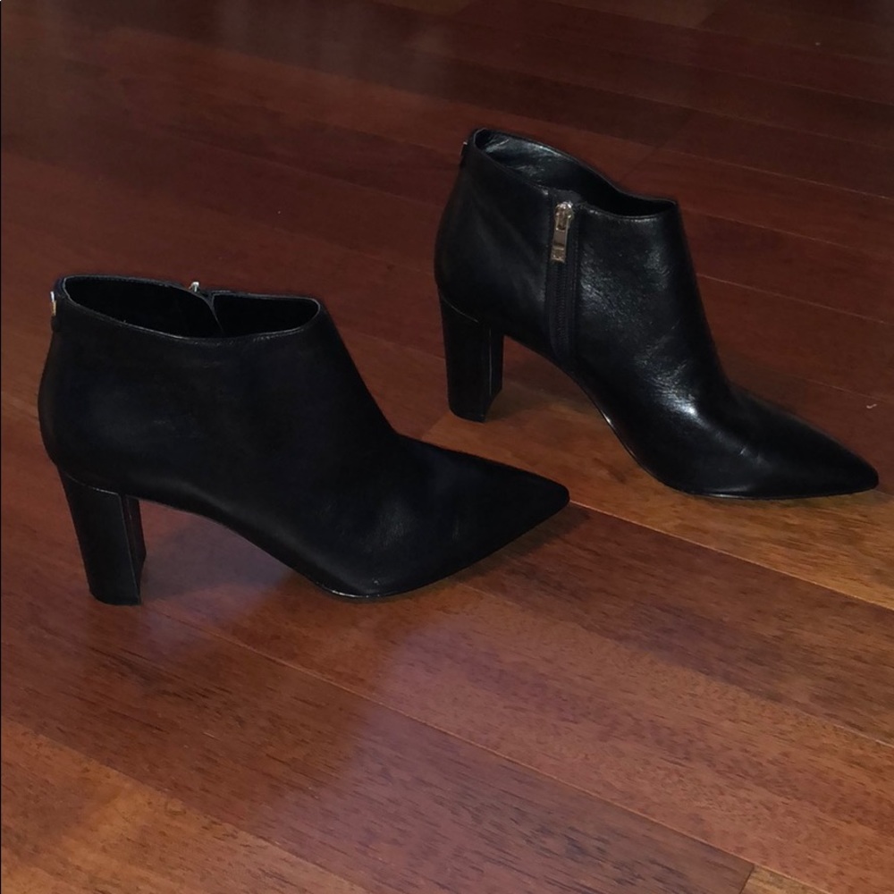 Leather booties
